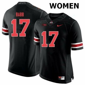 NCAA Ohio State Buckeyes Women's #17 Kamryn Babb Black Out Nike Football College Jersey JPU6245WO